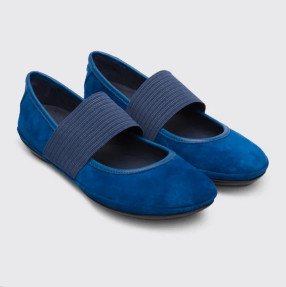 Camper Right Nina Electric Blue Ballet Flats - Picture 1 of 7